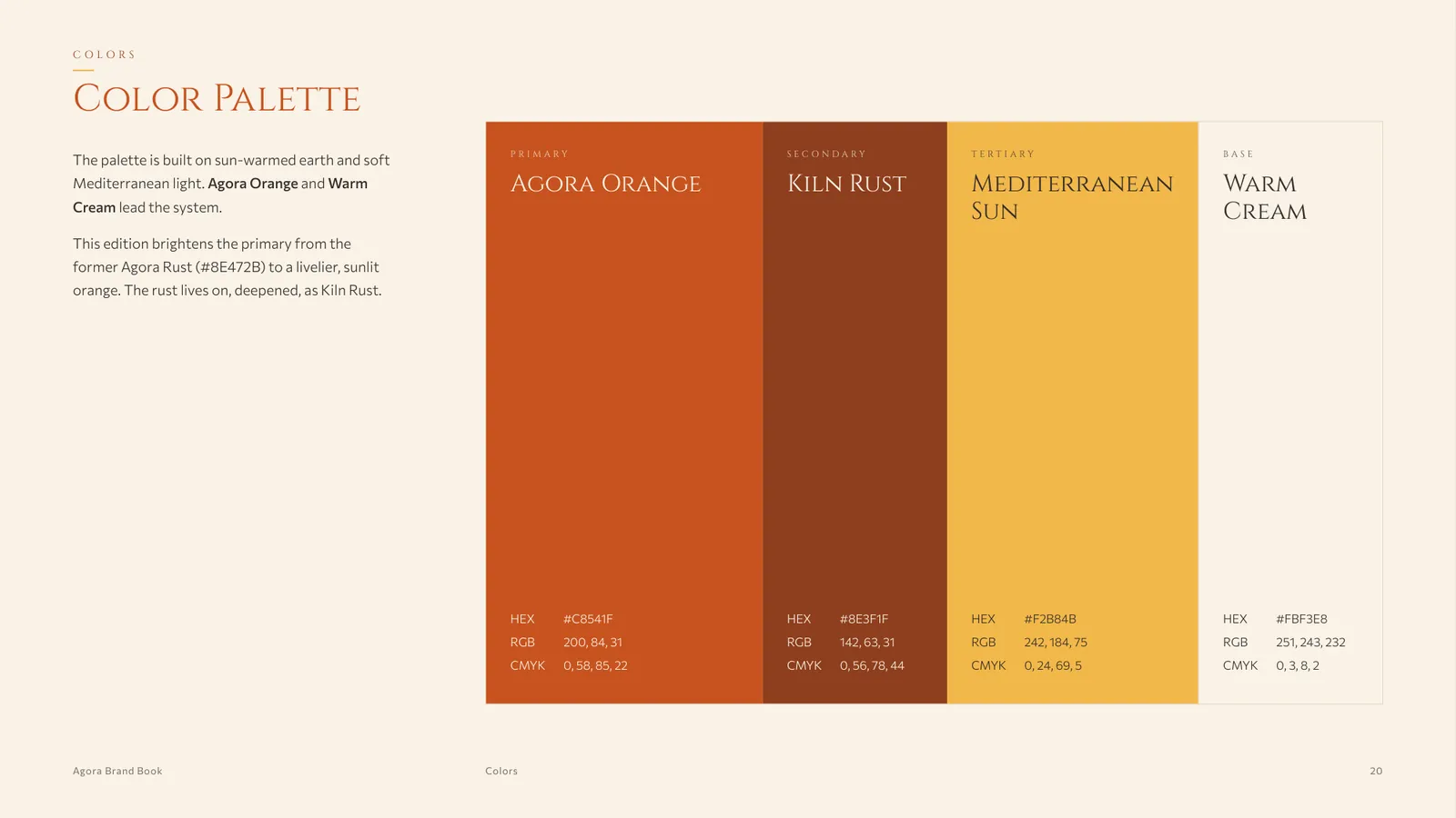 Colour palette