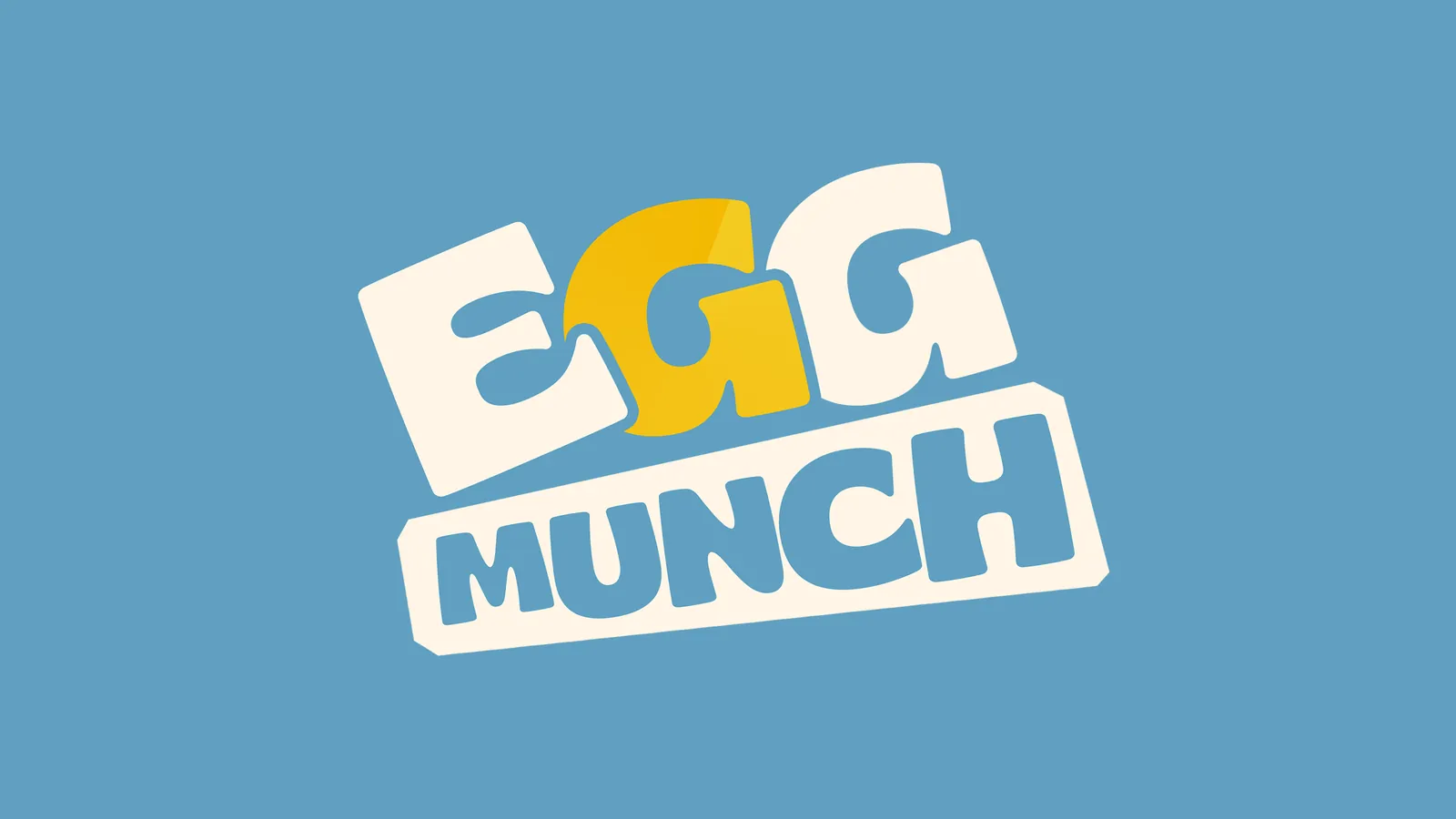 Logo: the middle G turns yolk-yellow