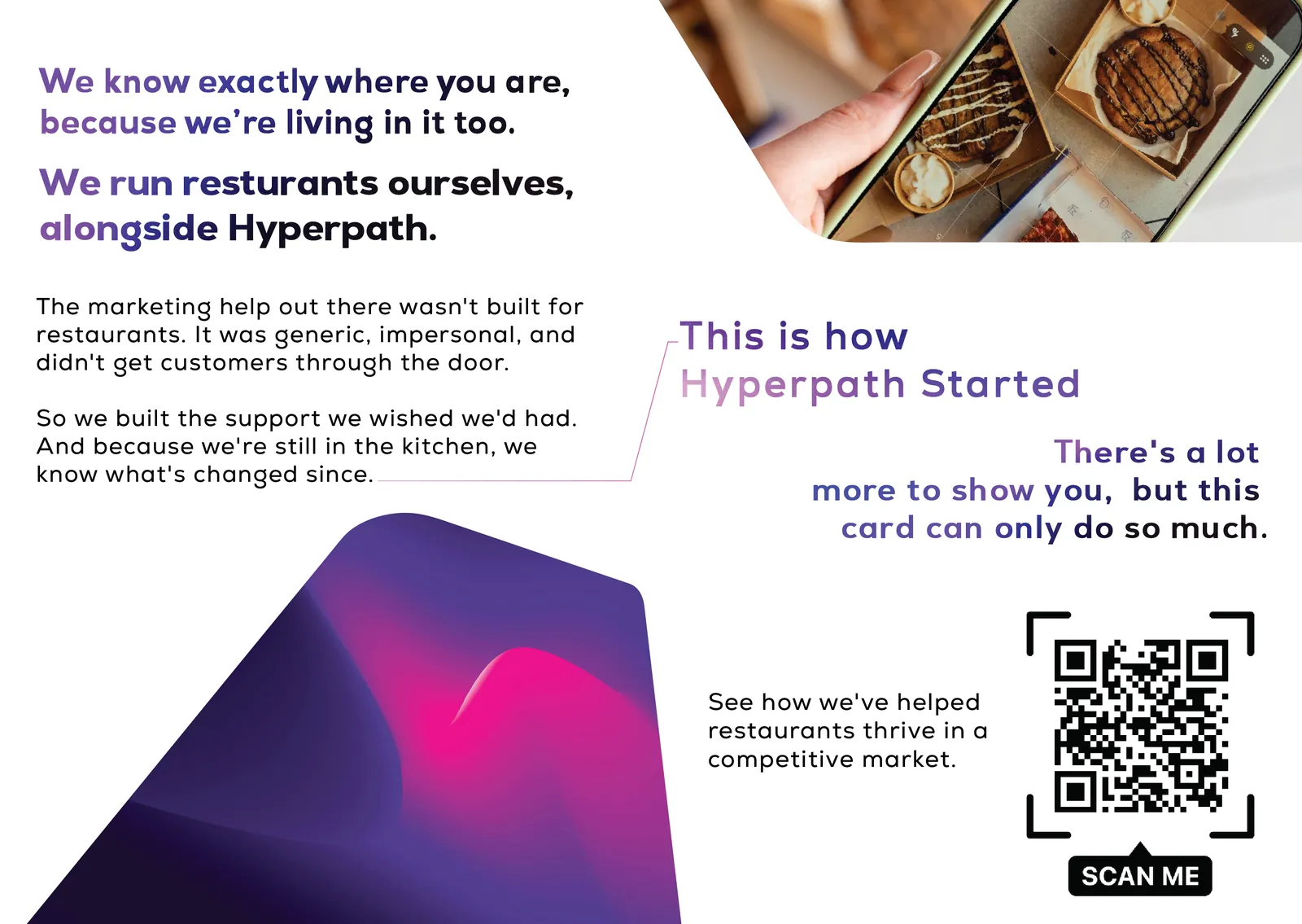 Hyperpath outreach card, inside