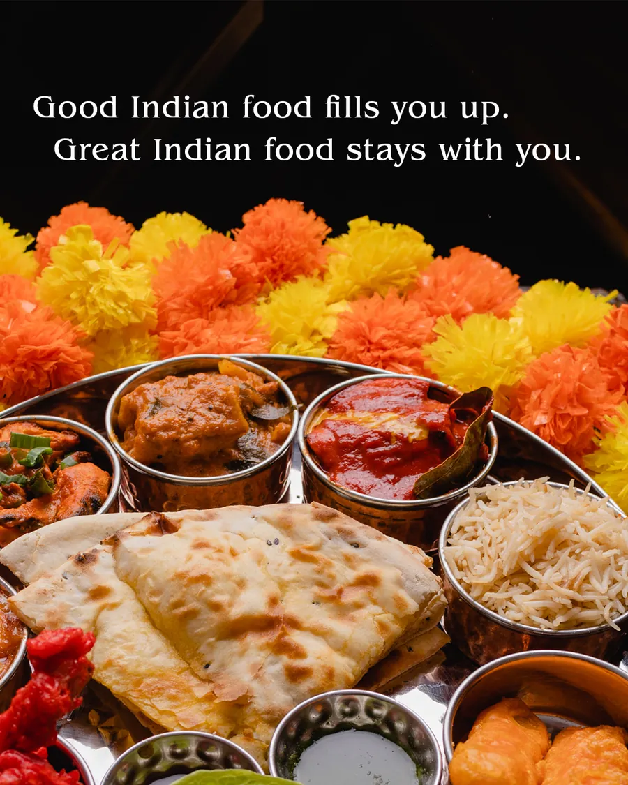 Carousel 1/5: Good Indian food stays with you