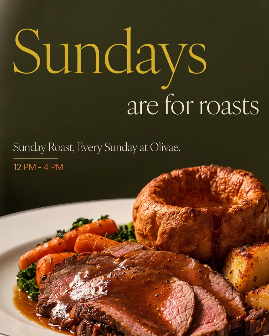 Sunday roasts: Sundays are for roasts